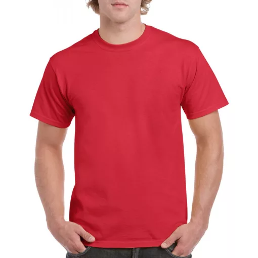 Uniszex póló Gildan GI5000 Heavy Cotton Felnőtt póló -S, Red