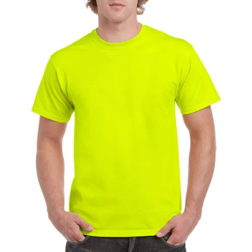 Uniszex póló Gildan GI5000 Heavy Cotton Felnőtt póló -3XL, Safety Green