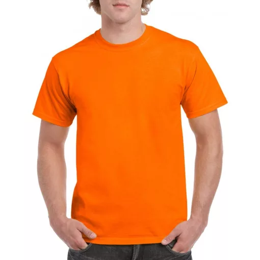 Uniszex póló Gildan GI5000 Heavy Cotton Felnőtt póló -S, S.Orange