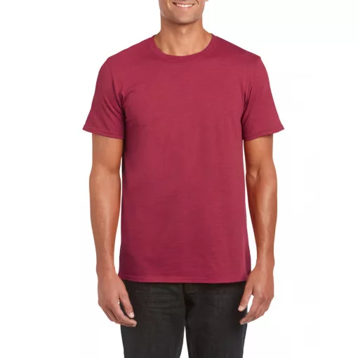 Uniszex póló Gildan GI64000 Softstyle Felnőtt póló -M, Antique Cherry Red