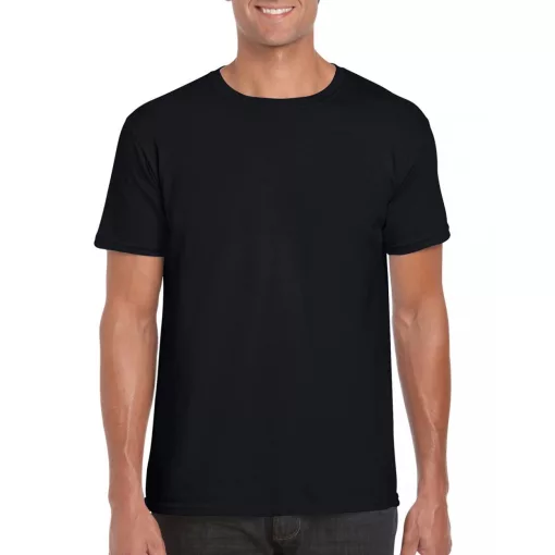 Uniszex póló Gildan GI64000 Softstyle Felnőtt póló -4XL, Black