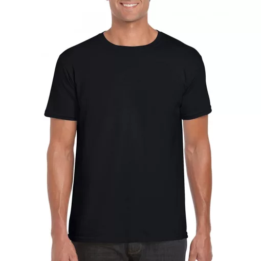 Uniszex póló Gildan GI64000 Softstyle Felnőtt póló -M, Black