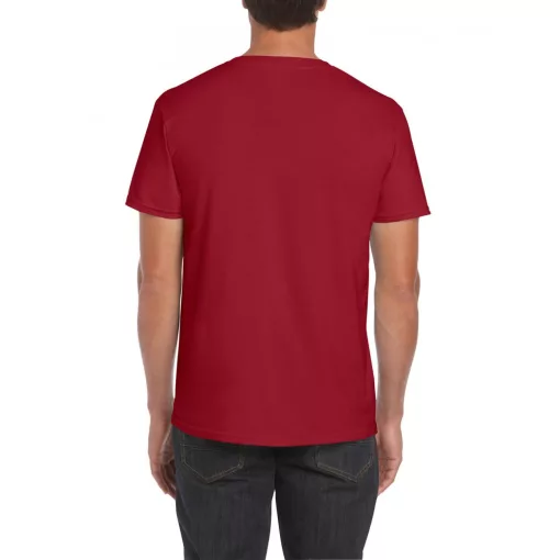 Uniszex póló Gildan GI64000 Softstyle Felnőtt póló -M, Cardinal Red