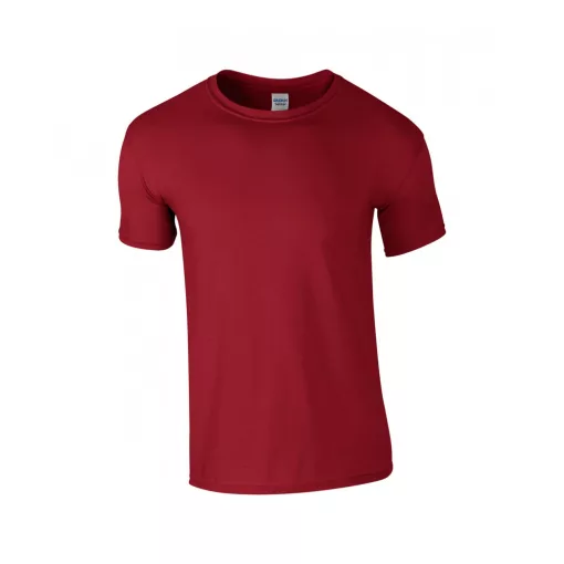 Uniszex póló Gildan GI64000 Softstyle Felnőtt póló -M, Cardinal Red