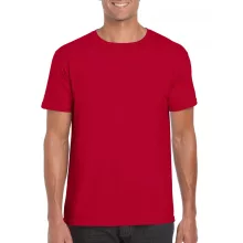 Uniszex póló Gildan GI64000 Softstyle Felnőtt póló -M, Cherry Red