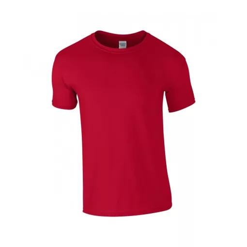 Uniszex póló Gildan GI64000 Softstyle Felnőtt póló -M, Cherry Red