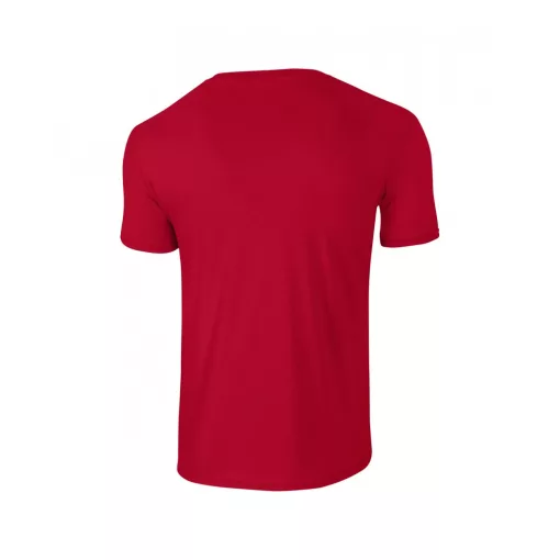 Uniszex póló Gildan GI64000 Softstyle Felnőtt póló -M, Cherry Red