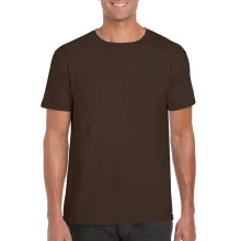 Uniszex póló Gildan GI64000 Softstyle Felnőtt póló -M, Dark Chocolate