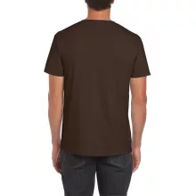 Uniszex póló Gildan GI64000 Softstyle Felnőtt póló -M, Dark Chocolate
