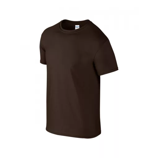 Uniszex póló Gildan GI64000 Softstyle Felnőtt póló -M, Dark Chocolate