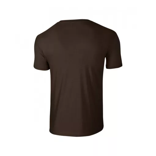 Uniszex póló Gildan GI64000 Softstyle Felnőtt póló -M, Dark Chocolate
