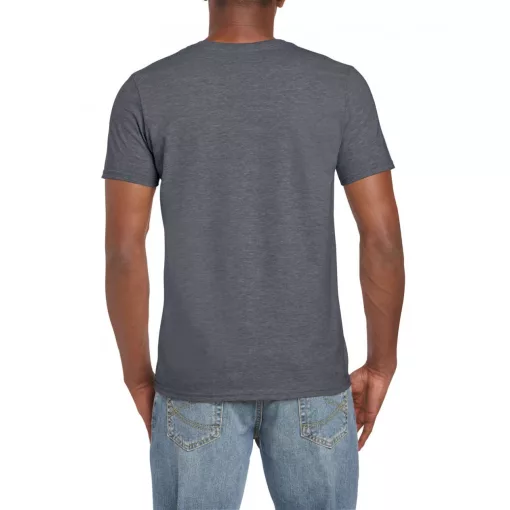 Uniszex póló Gildan GI64000 Softstyle Felnőtt póló -M, Dark Heather