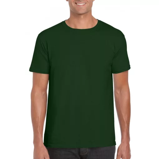 Uniszex póló Gildan GI64000 Softstyle Felnőtt póló -M, Forest Green