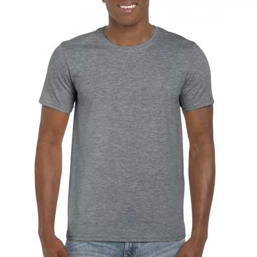 Uniszex póló Gildan GI64000 Softstyle Felnőtt póló -M, Graphite Heather