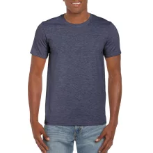 Uniszex póló Gildan GI64000 Softstyle Felnőtt póló -M, Heather Navy