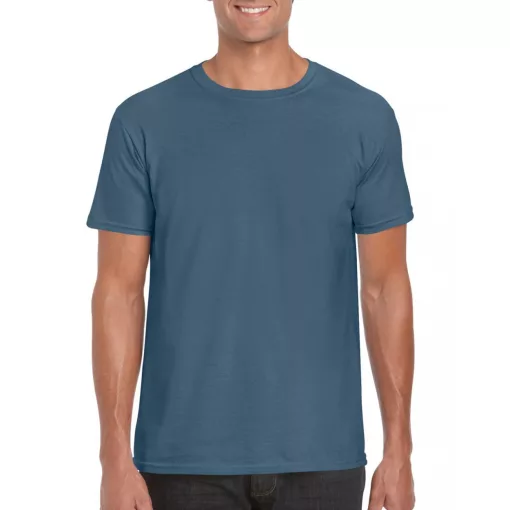 Uniszex póló Gildan GI64000 Softstyle Felnőtt póló -4XL, Indigo Blue