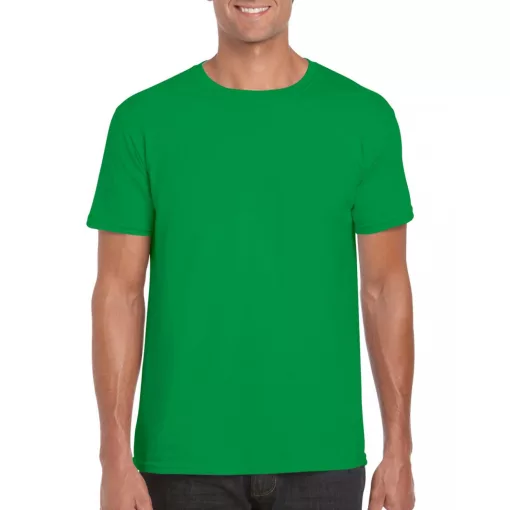 Uniszex póló Gildan GI64000 Softstyle Felnőtt póló -4XL, Irish Green