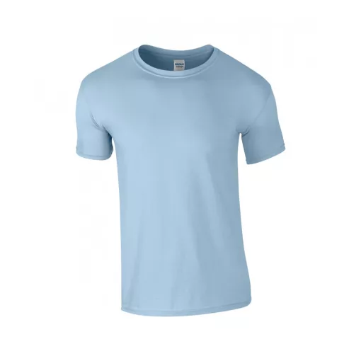 Uniszex póló Gildan GI64000 Softstyle Felnőtt póló -M, Light Blue