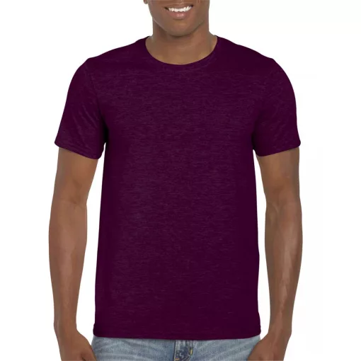 Uniszex póló Gildan GI64000 Softstyle Felnőtt póló -4XL, Maroon