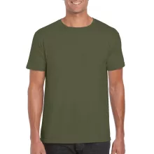 Uniszex póló Gildan GI64000 Softstyle Felnőtt póló -M, Military Green