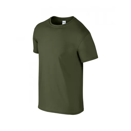 Uniszex póló Gildan GI64000 Softstyle Felnőtt póló -M, Military Green