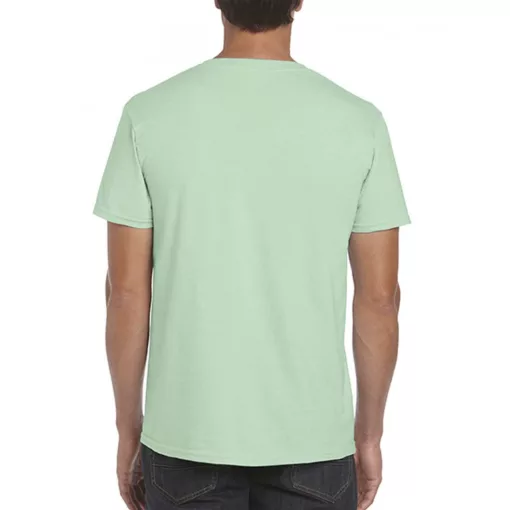 Uniszex póló Gildan GI64000 Softstyle Felnőtt póló -M, Mint Green