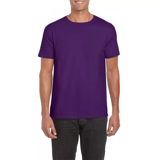 Uniszex póló Gildan GI64000 Softstyle Felnőtt póló -M, Purple