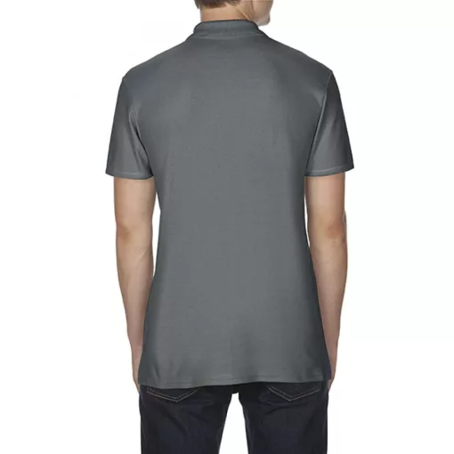 Férfi galléros póló Gildan GI64800 Softstyle Adult Double piqué polo -2XL, Charcoal