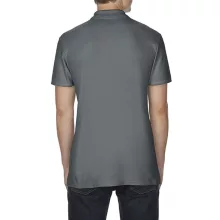 Férfi galléros póló Gildan GI64800 Softstyle Adult Double piqué polo -L, Charcoal