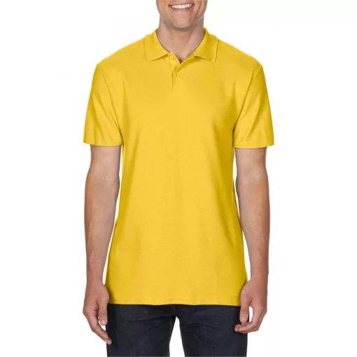 Férfi galléros póló Gildan GI64800 Softstyle Adult Double piqué polo -M, Daisy