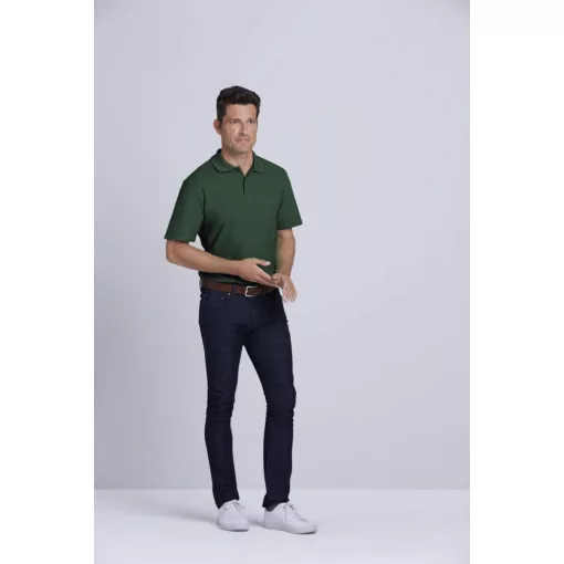 Férfi galléros póló Gildan GI64800 Softstyle Adult Double piqué polo -2XL, Forest Gree
