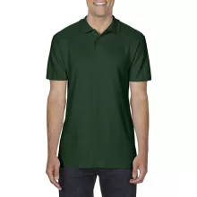 Férfi galléros póló Gildan GI64800 Softstyle Adult Double piqué polo -4XL, Forest Gree