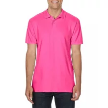 Férfi galléros póló Gildan GI64800 Softstyle Adult Double piqué polo -4XL, Heliconia