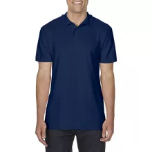 Férfi galléros póló Gildan GI64800 Softstyle Adult Double piqué polo -3XL, Navy