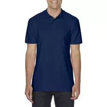 Férfi galléros póló Gildan GI64800 Softstyle Adult Double piqué polo -S, Navy