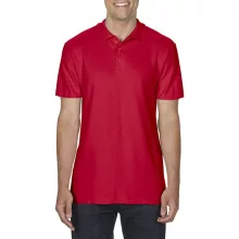 Férfi galléros póló Gildan GI64800 Softstyle Adult Double piqué polo -2XL, Red