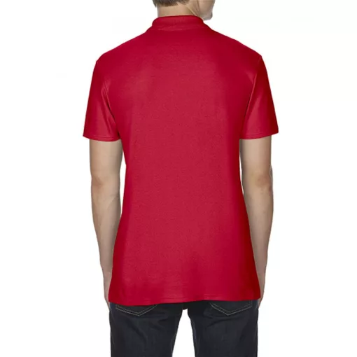 Férfi galléros póló Gildan GI64800 Softstyle Adult Double piqué polo -2XL, Red