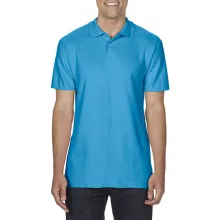 Férfi galléros póló Gildan GI64800 Softstyle Adult Double piqué polo -XL, Sapphire