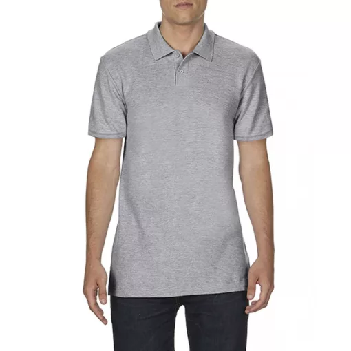 Férfi galléros póló Gildan GI64800 Softstyle Adult Double piqué polo -3XL, RS Sport Gr