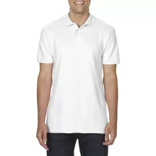 Férfi galléros póló Gildan GI64800 Softstyle Adult Double piqué polo -2XL, White