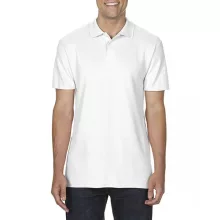 Férfi galléros póló Gildan GI64800 Softstyle Adult Double piqué polo -4XL, White