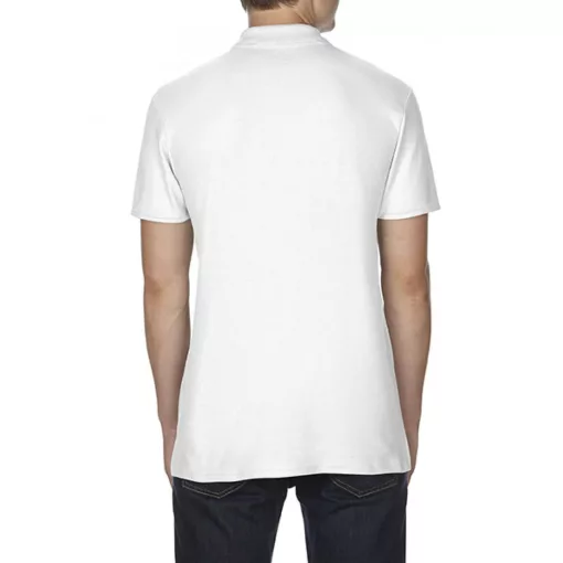 Férfi galléros póló Gildan GI64800 Softstyle Adult Double piqué polo -S, White