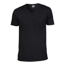 Férfi póló Gildan GI64V00 Softstyle Felnőtt v-nyakú póló -L, Black