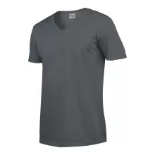Férfi póló Gildan GI64V00 Softstyle Felnőtt v-nyakú póló -L, Charcoal