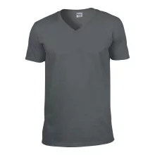 Férfi póló Gildan GI64V00 Softstyle Felnőtt v-nyakú póló -M, Charcoal