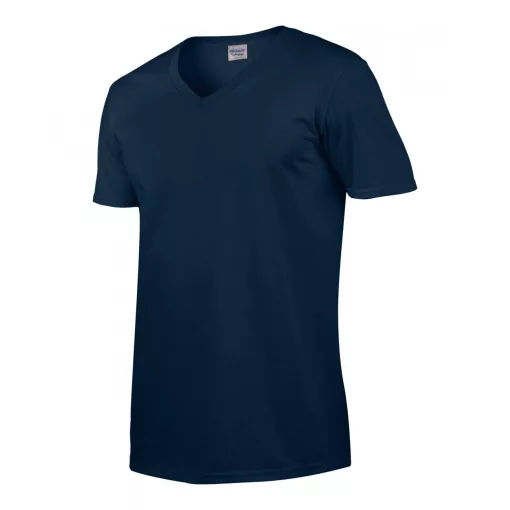 Férfi póló Gildan GI64V00 Softstyle Felnőtt v-nyakú póló -2XL, Navy