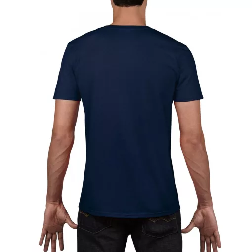 Férfi póló Gildan GI64V00 Softstyle Felnőtt v-nyakú póló -L, Navy