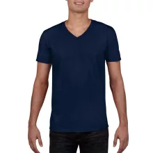 Férfi póló Gildan GI64V00 Softstyle Felnőtt v-nyakú póló -S, Navy