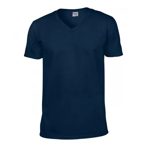 Férfi póló Gildan GI64V00 Softstyle Felnőtt v-nyakú póló -S, Navy