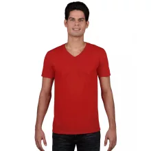 Férfi póló Gildan GI64V00 Softstyle Felnőtt v-nyakú póló -2XL, Red